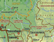 Открыть карту Сибирского Федерального Округа в новом окне
