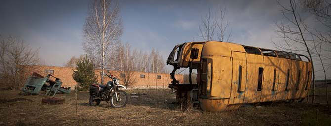 Два дня на мотоцикле в Чернобыльской Зоне